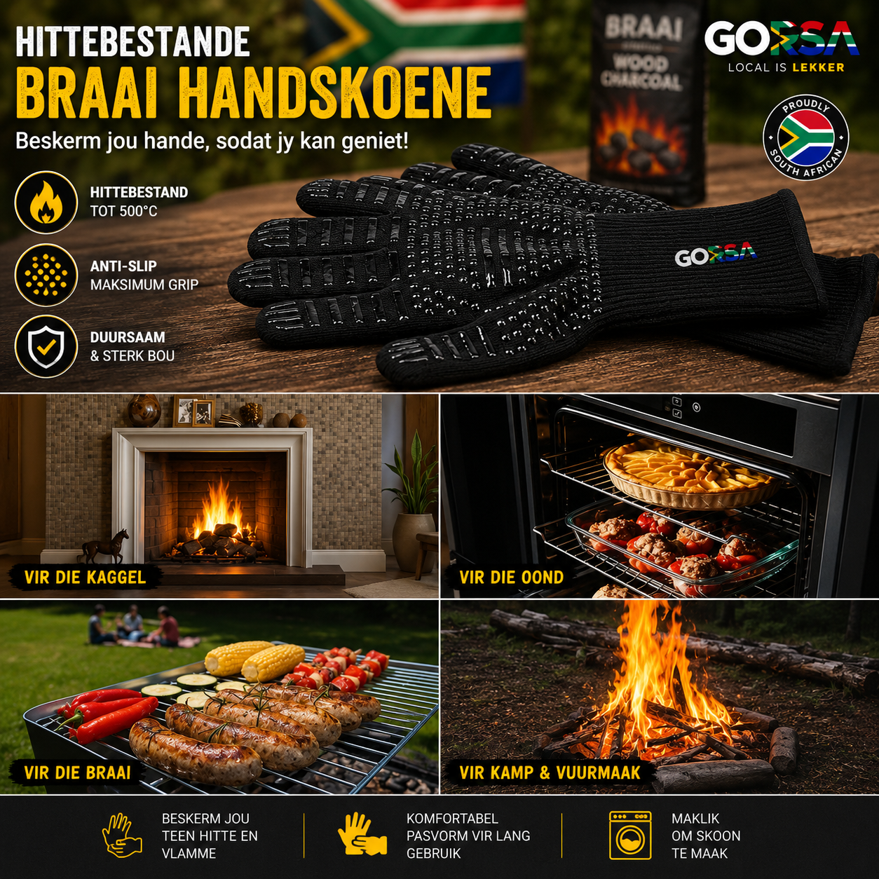 LekkerGrip™ Heat Gloves
