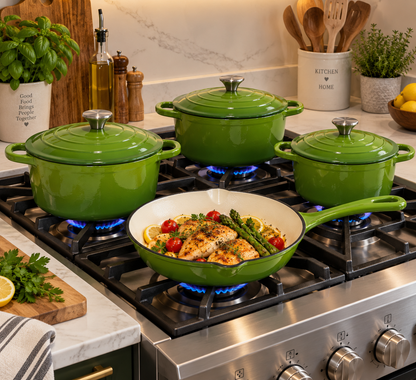 7Pc Cast Iron Set