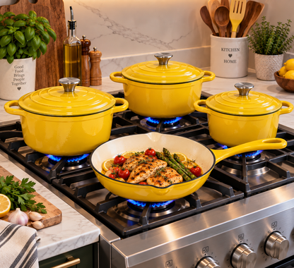 7Pc Cast Iron Set