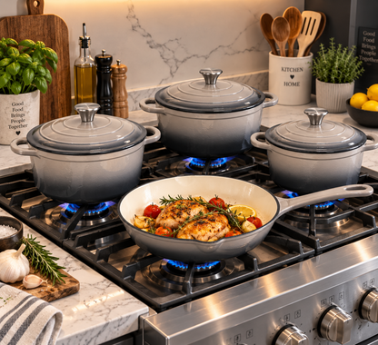 7Pc Cast Iron Set