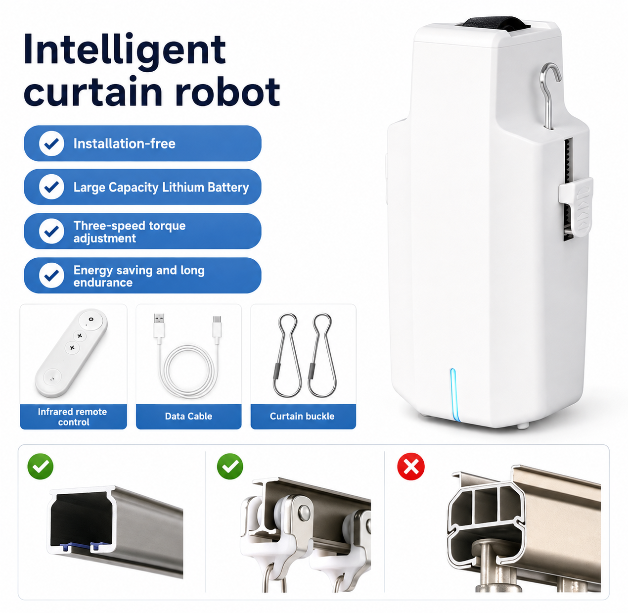 Smart Home Automatic Electric Curtain